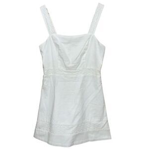 Copper Key White Eyelet Trim Sleeveless Dress Size M